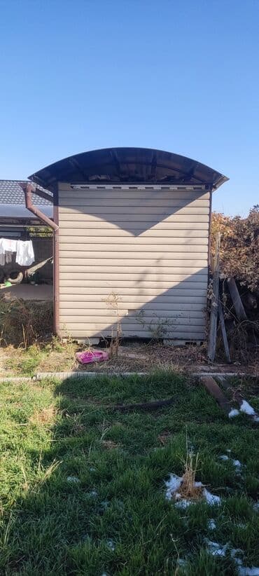 Газон: Навес, Двускатный, Металл, Поликарбонат — 2