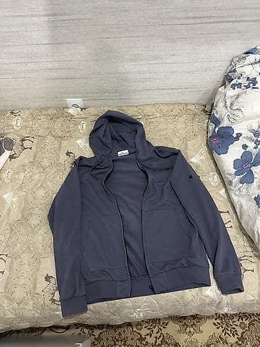 Толстовка Stone Island на молнии с капюшоном (без патча) Состояние -
