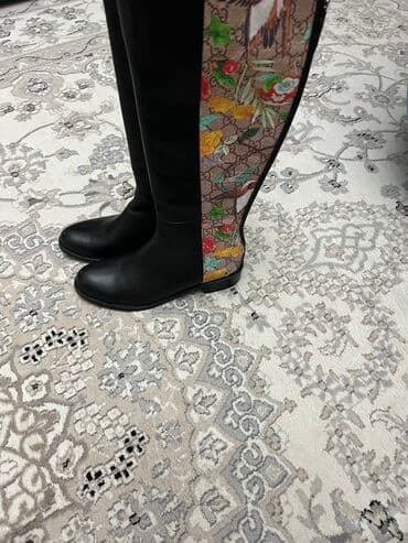 брендовый обувь: Продаю сапоги кожаныебренд Gucci абсолютно новые 37 размер — 3