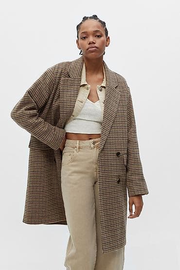 Оверзайз пальто Bershka в классическом стиле Состояние 8/10 Состав