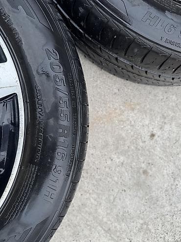 м рул: Дөңгөлөктөр монтажда 205 / 55 / R 16, Жай, Колдонулган, Комплект, Куйма, тешиктери - 5 — 3