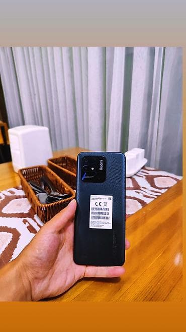Redmi, Redmi 10C, Б/у, 64 ГБ, цвет - Черный, 1 SIM, 2 SIM — 1