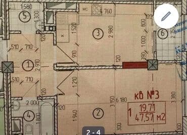 бишкек продаю дом село нижний алаарча: 1 бөлмө, 47 м², 7 кабат, ПСО (өзү оңдоп түзөтүп бүтүү үчүн) — 2
