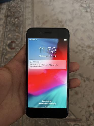 Техника и электроника: IPhone 6, Б/у, 16 ГБ, Matte Silver, 70 % — 1