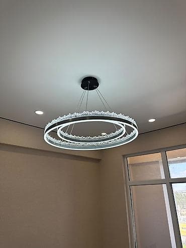 led matrix panel: Новая Люстра светодиодная большая(матово-серая) Размер Большой — 5