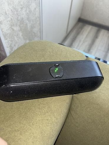 колонка бумбокс: Портативная Bluetooth-колонка (черная, цилиндрическая форма “пилюля”) — 4