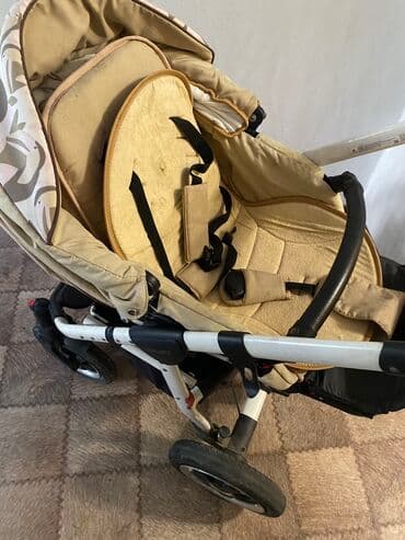 прогулочные коляски cam: Коляска, цвет - Желтый, Б/у — 4