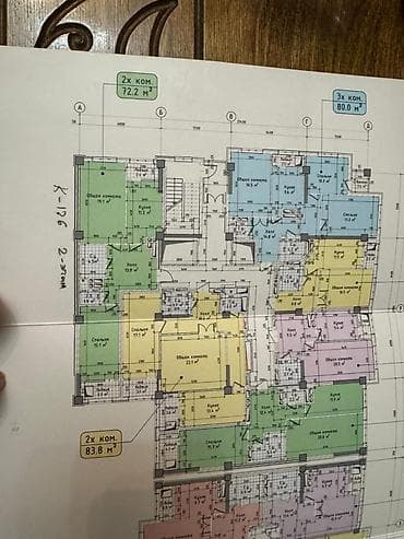 kant flat: 2 комнаты, 72 м², Элитка, 2 этаж, Готовая ПСО (под самоотделку) — 3