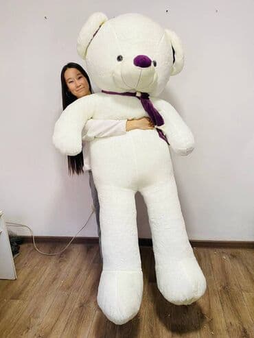 большой плюшевый мишка купить: 🧸Огромная мишка 1,8м 🔥🔥🔥 🧸60 см 1000 сом (Бесплатная доставка) 🧸80 — 1
