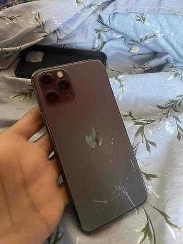 IPhone 11 Pro, Б/у, 64 ГБ, Space Gray, Чехол