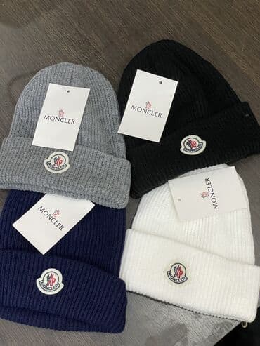 брендовые вещи оригинал: Зимние шапочки Moncler ✨ Отличное качество — мягкие, плотные — 3