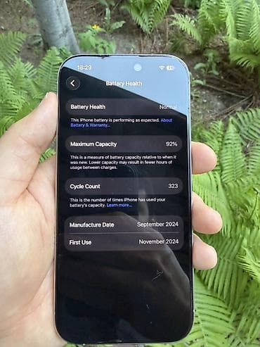 ipone 4: IPhone 16 Pro, Б/у, 256 ГБ, White Titanium, Коробка, 92 % — 5