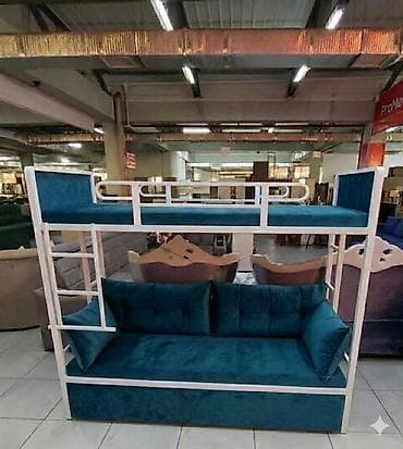 2 х местный диван кровать: Двухъярусная кровать, Раскладной — 2