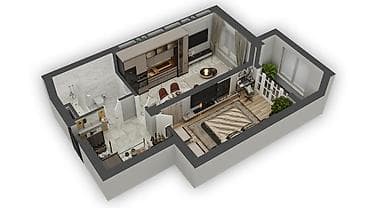 35: 2 комнаты, 55 м² — 1