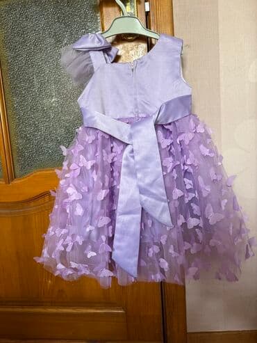 дом вещи: Детское платье, цвет - Фиолетовый, Новый — 1