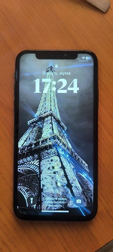 IPhone X, Колдонулган, 64 ГБ, Space Gray, 100 % — 1