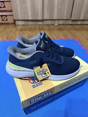Мужская обувь: Мужские кроссовки, 42.5, Skechers, Новый, цвет - Синий, Самовывоз — 2