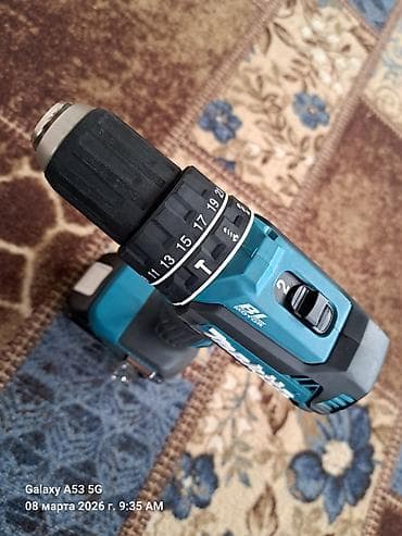 Обрабатывающие инструменты: Аккумуляторная ударная дрель-шуруповерт Makita DHP485 (18V — 4