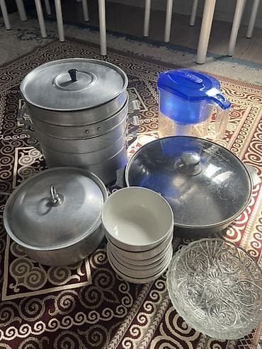 глиняный горшок: Набор кухонной посуды и аксессуаров Состав: - Многоярусная — 2