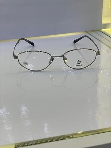 Көз айнектер: Металлическая оправа для очков AIYC - Форма: овальная, универсальная — 1