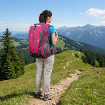 рюкзак для компьютера: Рюкзак походный, оснащенный несколькими отделениями для удобного — 1