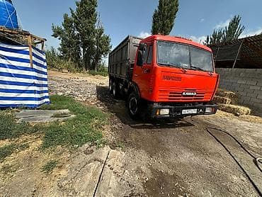 скутер для доставки: КАМАЗ самосвал, 6x4, оранжевая кабина. - Тип: зерновоз/самосвал с — 3