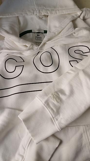 ben sherman: Мужская толстовка, M, Lacoste, Новый, цвет - Белый, Платная доставка — 1