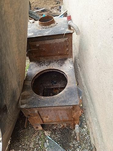 казан дисктер: Дровяная печь-буржуйка из стали - Материал: толстостенная сталь — 1