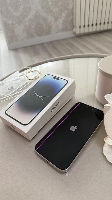 smart watch u80: IPhone 14 Pro Max, Б/у, 512 ГБ, Серебристый, Зарядное устройство, Защитное стекло, Чехол — 2