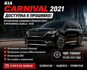 Чип-тюнинг и программные работы для Kia Carnival 2021+. Что