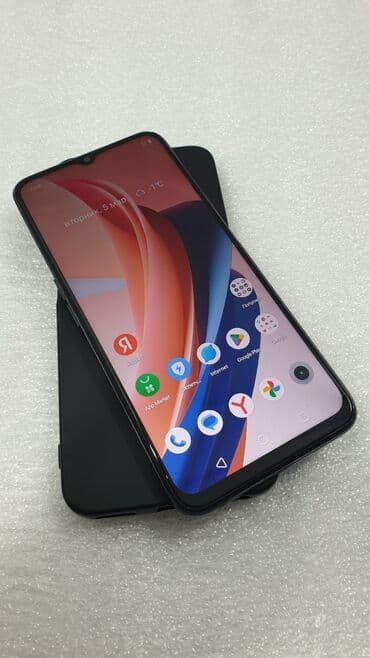 реалии с35: Realme C35, Б/у, 128 ГБ, цвет - Черный, 2 SIM — 1