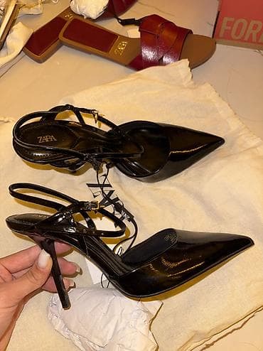 обувь zara: Туфли, 37, Zara, Новый, цвет - Черный — 3