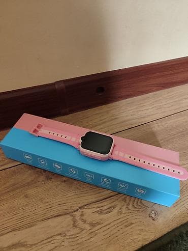 Детские смарт-часы с видеосвязью и SOS (розовые) - Цвет: розовый