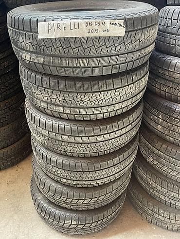 215 65 16 зимние: Шины 215 / 65 / R 16, Зима, Б/у, Комплект, Легковые, Китай, Pirelli — 1