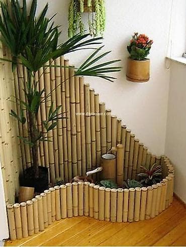 палочки деревянные: 1)Бамбуковые стебли (тростники) для декора и садовых работ. От 100с/м — 9