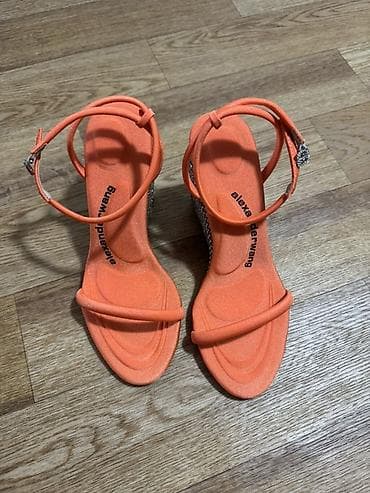 alexander: Босоножки, 37, 38, Alexander McQueen, Новый, цвет - Оранжевый, Самовывоз, Платная доставка — 2