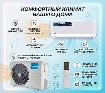 калыб: Сплит системасы, Midea, Жаңы, 30-35 м², Инвертордук — 3