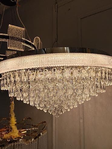 led люстра на авто: Кристальная подвесная люстра с LED‑подсветкой - Форма — 1