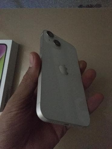 17 iphone: IPhone 14, Б/у, 128 ГБ, Белый, Защитное стекло, Чехол, Коробка, 85 % — 3