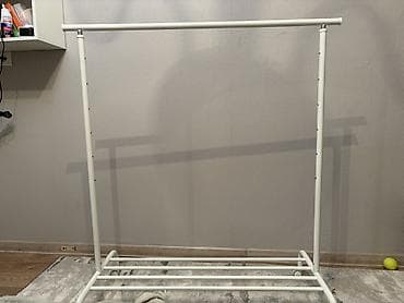 прихожую: Напольная вешалка для одежды, белая IKEA высота регулируется в — 1