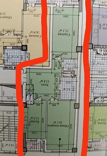 квартиры чок тал: 2 комнаты, 72 м², Элитка, 2 этаж, Готовая ПСО (под самоотделку) — 4