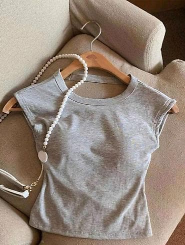 shein: Топ, Трикотаж, Китай, Укороченная модель, Новый, S — 2