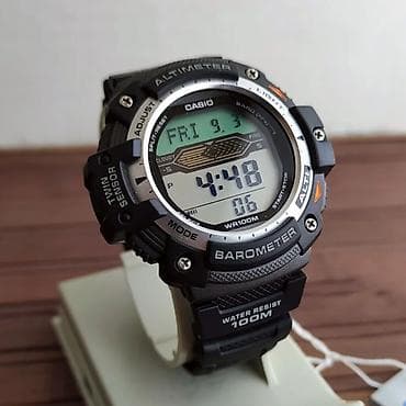 armani часы: Спортивные часы часы, Casio (G-Shock), Альтиметр, Барометр, Таймер и секундомер, Водонепроницаемые, Унисекс, Б/у — 1