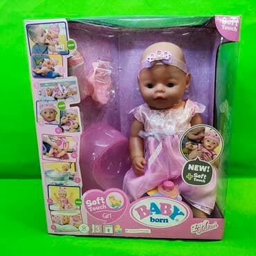 развивающие игрушки для детей 2 лет: Кукла игрушка резиновая👧 Большой миленький пупс для деток от 2 лет😊 — 1