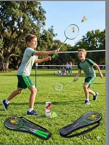бадминтон цена: Набор для бадминтона Sports Toys Set - Комплектация: 2 ракетки, тубус — 1
