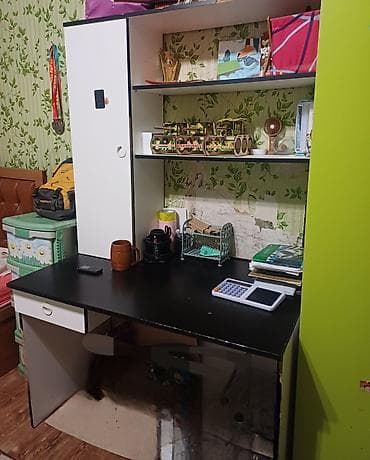 Офисная мебель: Угловой диван + модульная гостинная стенка и шкаф Комплект для — 5