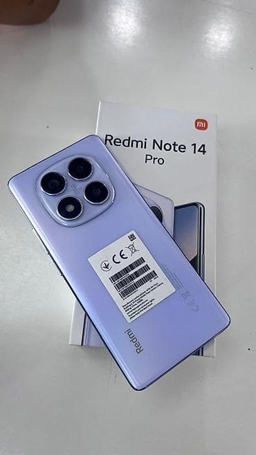 Redmi, Redmi Note 14 Pro, Б/у, 256 ГБ, цвет - Фиолетовый, В рассрочку, 2 SIM