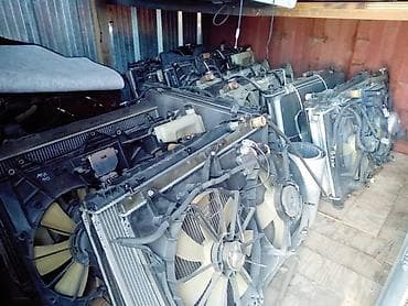 Радиаторы кондиционера вентиляторы, основные радиаторы на toyota Wish