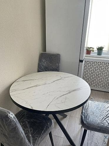 Дом и сад: Кухонный стол и стул, цвет - Серый — 1