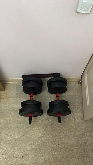 Разборные гантели с возможностью сборки в штангу 40кг